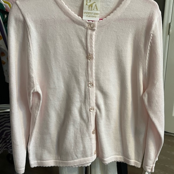 Petit Ami girls pale pink button up sweater. NWT. - Picture 3 of 3